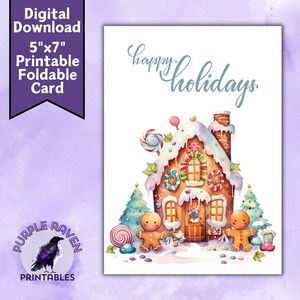 Happy holidays card, digital Christmas card
