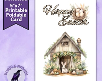 Frohe Ostern Karte, digitale Osterkarte