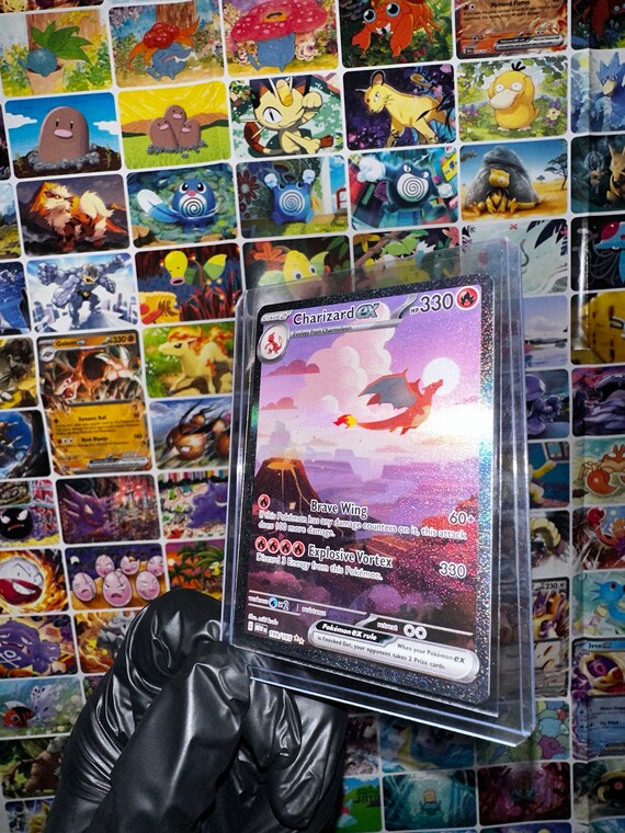 Charizard Art Illustration Rare Pokemon 151 Set - Etsy Charizard Art Illustration Rare Pokemon 151 Set - Etsy