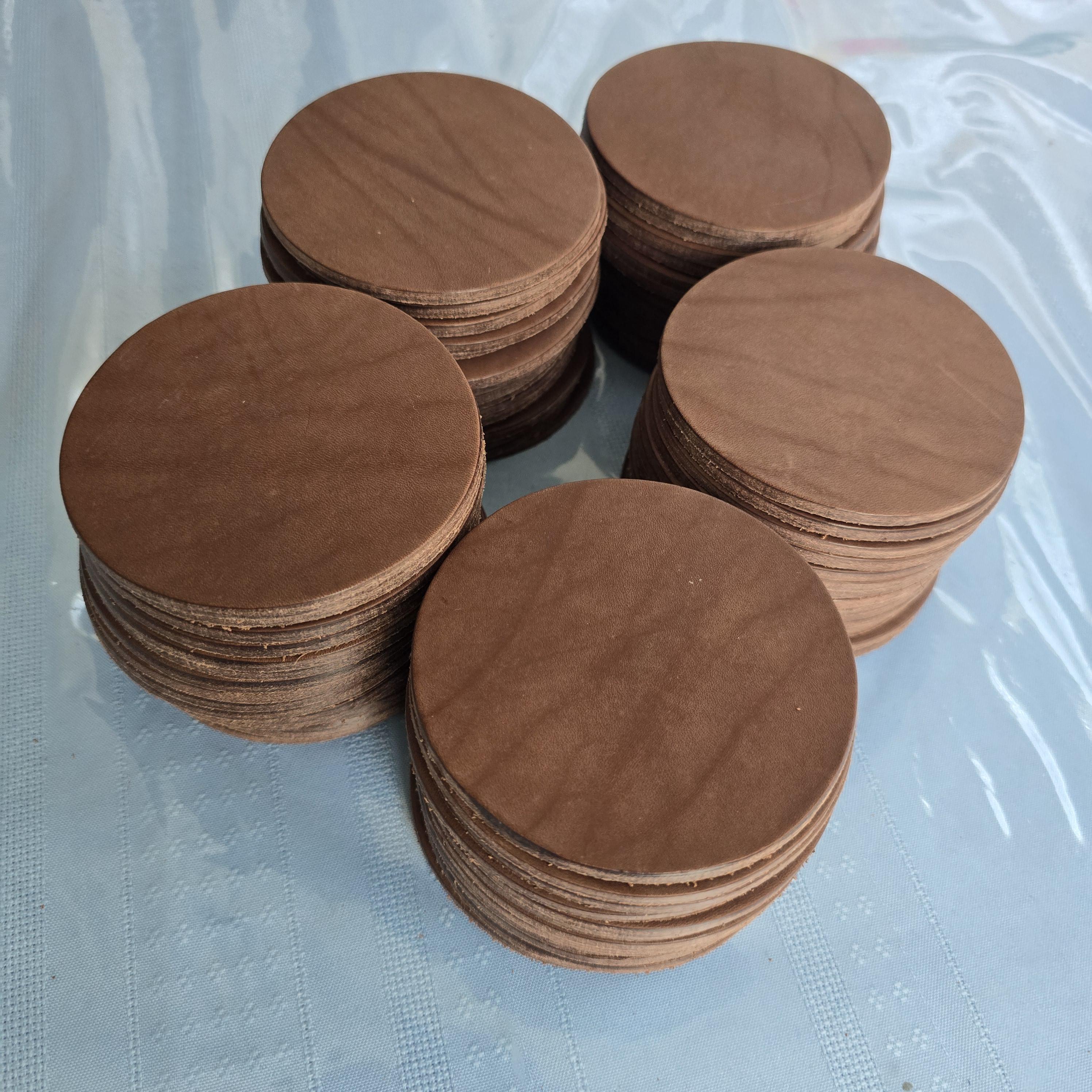 Leather coasters