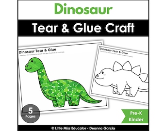 Atividades com Dinossauros para Recortar e Colar | Educação Infantil, Pré-escola e Jardim de Infância