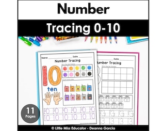 Tracing Numbers 11 to 20 Worksheets | Preschool Kindergarten Teen Number Sense