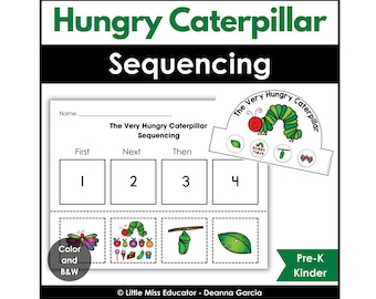 The Hungry Caterpillar Sequencing Activity | Preschool, Pre-K, Kinder