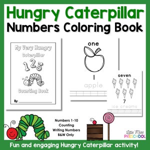 The Very Hungry Caterpillar Numbers Coloring Book