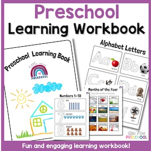 Preschool Learning Book Binder Folder - (Digital Download Only)