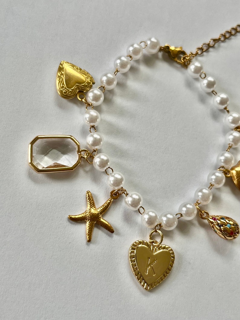 Progetta il tuo braccialetto con ciondoli in oro personalizzato Progetta il tuo braccialetto con ciondoli in oro immagine 3