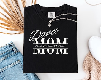 T-shirt maman danse, chemise personnalisée, cadeau personnalisé pour mamans dansantes, sweat à capuche de danse, sweat à capuche de ballet, sweat-shirt de danse, cadeau pour maman danse