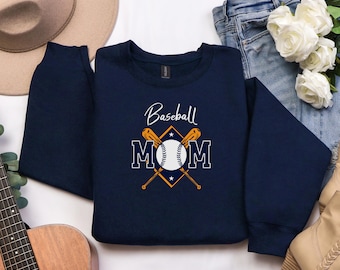 Baseball Mom Sweatshirt, Baseball Mama Shirt, Baseball hoodie, baseball mama shirt, Perfect Gift for travel base ball parents