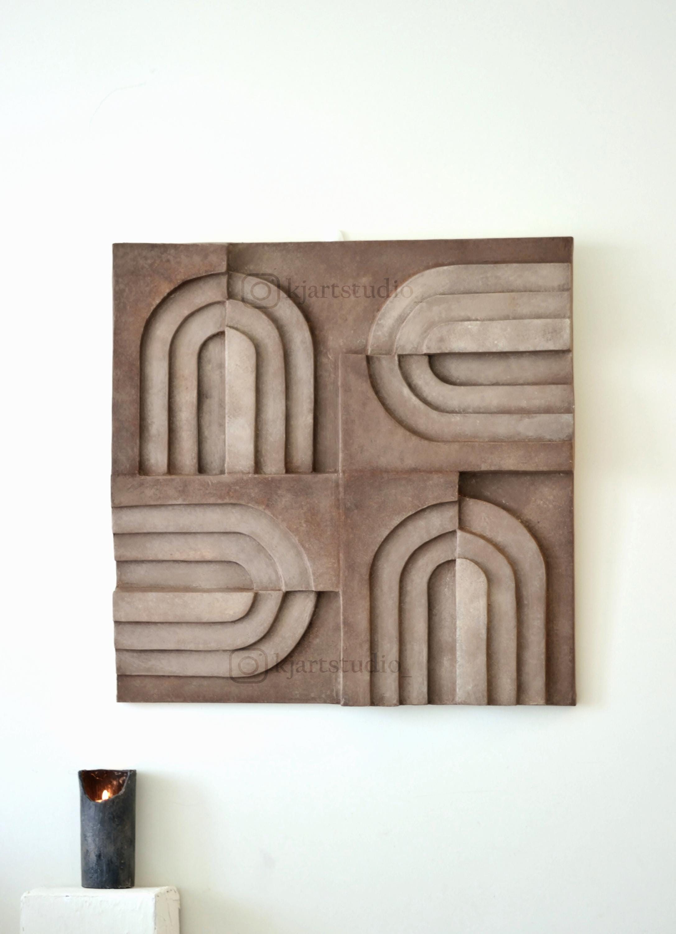 Texture Wall Art Textured Minimalist Canvas Art 3dart Wall Decor Home ... - Handmade Textured Wall Decor For Small Apartment