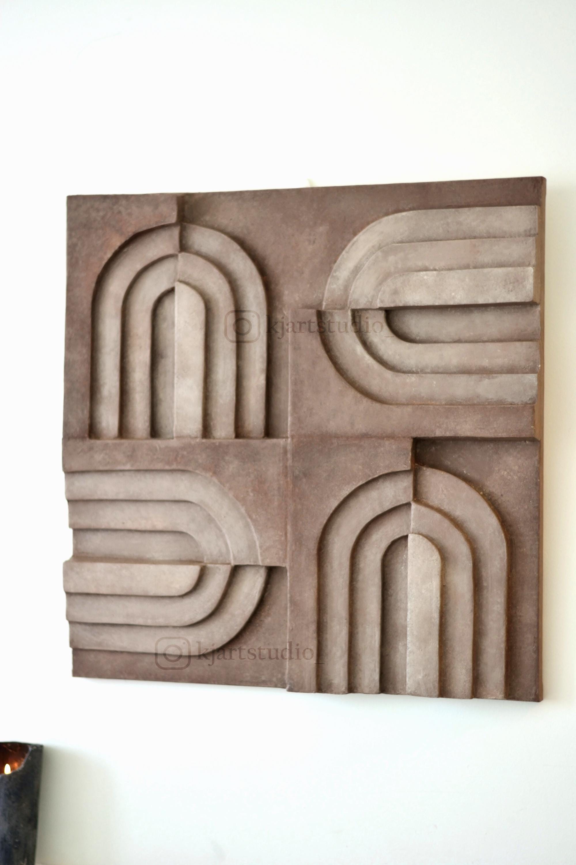 Texture Wall Art Textured Minimalist Canvas Art 3dart Wall Decor Home ...