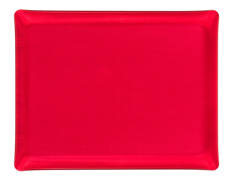 Plateau de table décoratif acrylique SECRET chic & design Parfait pour la fête des mères Rouge