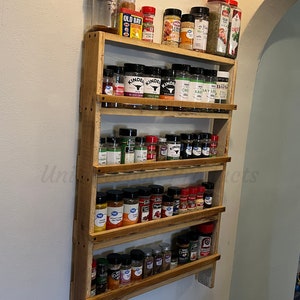 Rustic Farmhouse Style Spice Rack
