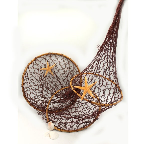 Decorative Brown Fish Trap, 100 Cm X 32 Cm, 3 Bamboo Rings, Fishing Net Decoration - Etsy Decorative Brown Fish Trap, 100 Cm X 32 Cm, 3 Bamboo Rings, Fishing Net Decoration - Etsy