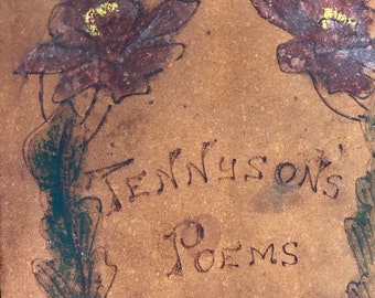 Leather Cover * The Poetic Works Of Alfred Tennyson * Rare * 1851 * Dedication to The Queen *  Antique - Rare Book * Bibliophile * Poetry