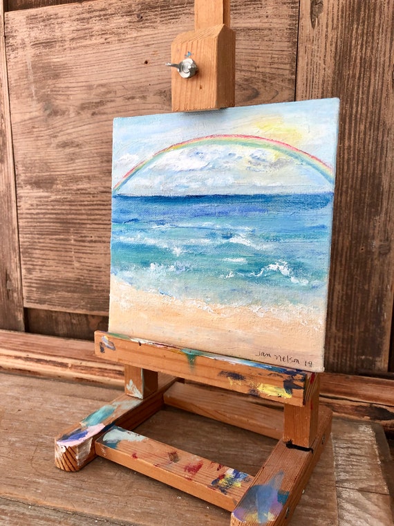 Seascape Oil Painting Maryland East Coast Atlantic Ocean Etsy