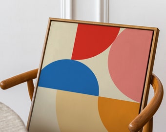 Bauhaus-tentoonstellingsposter I Bauhaus-kunstafdruk I Galerie tentoonstellingsposter I Vintage print I Minimalistische muurkunst I Retro Woondecoratie
