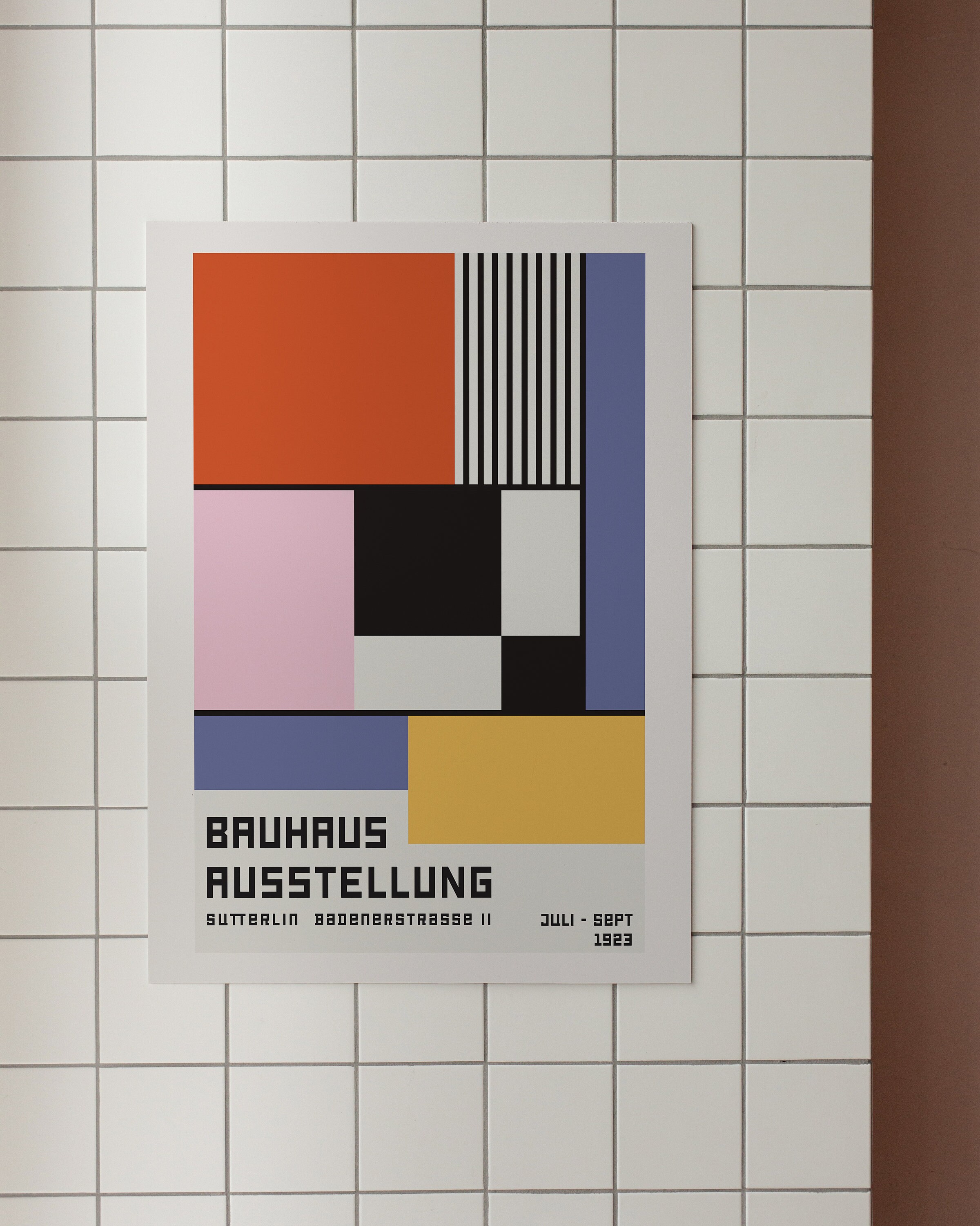 Bauhaus Exhibition Poster 1923 I Geometric Mid Century Modern Wall Art ...