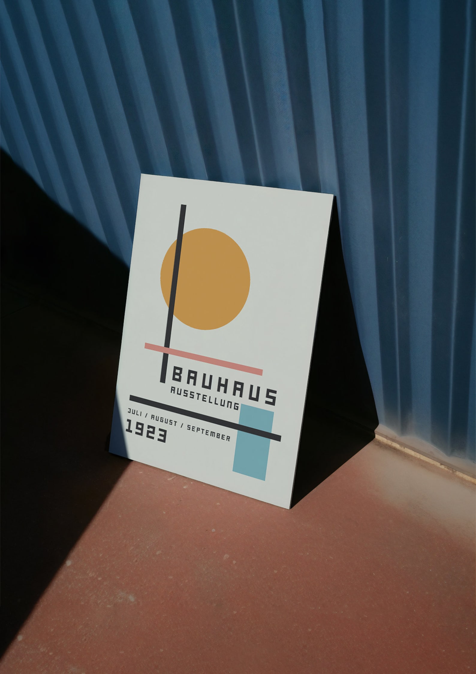 Bauhaus Exhibition Poster 1923 I Abstract Minimalist Mid Century Modern ...