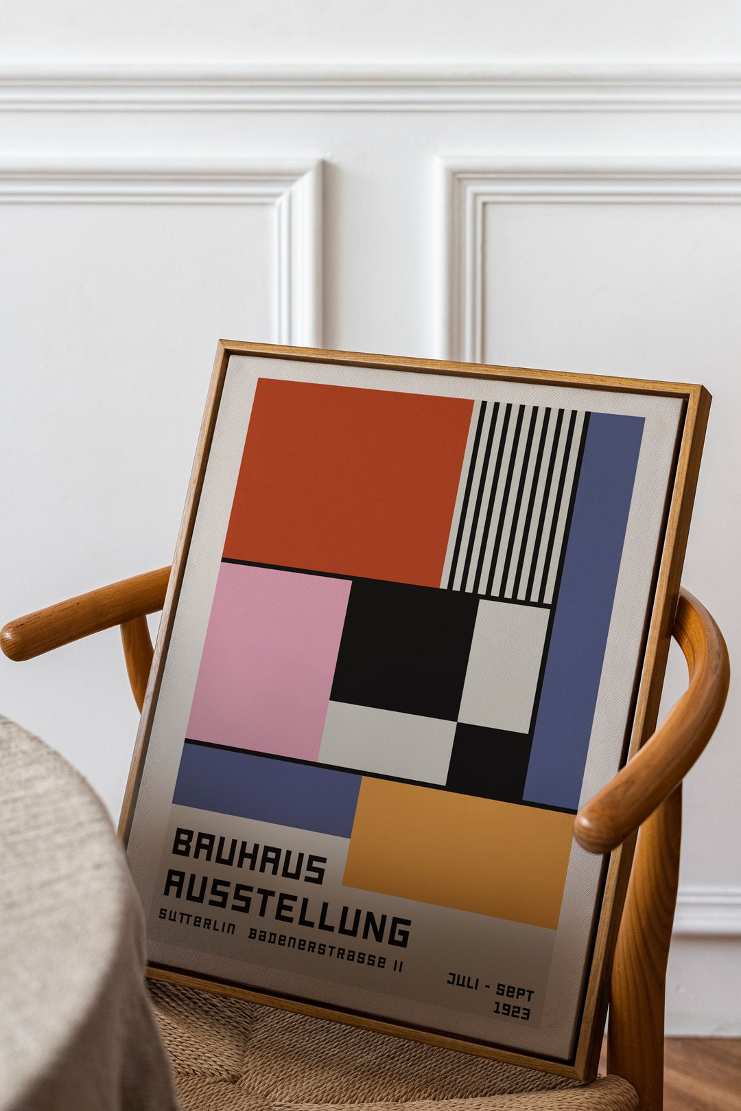 Bauhaus Exhibition Poster 1923 I Geometric Mid Century Modern Wall Art ...