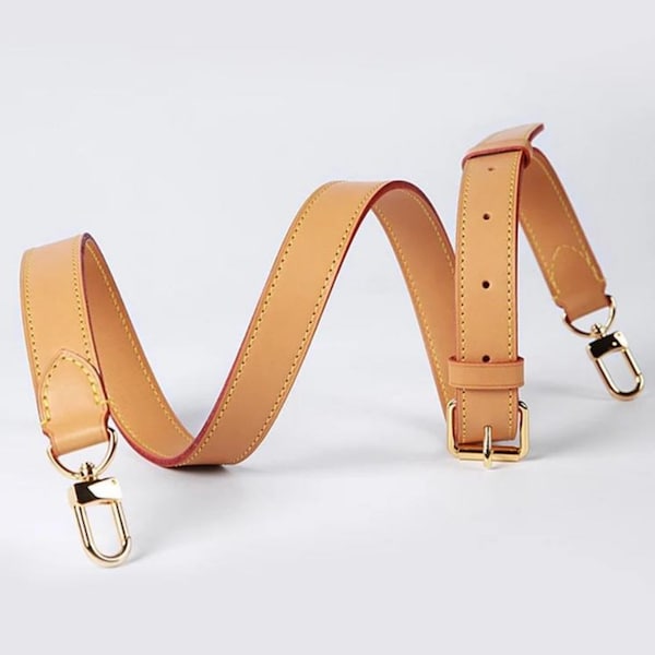 Crossbody Shoulder Adjustable Honey Vachetta Bag Strap / 1” width and 53” length/Bag Replacement Strap / Handmade Shoulder Purse Strap