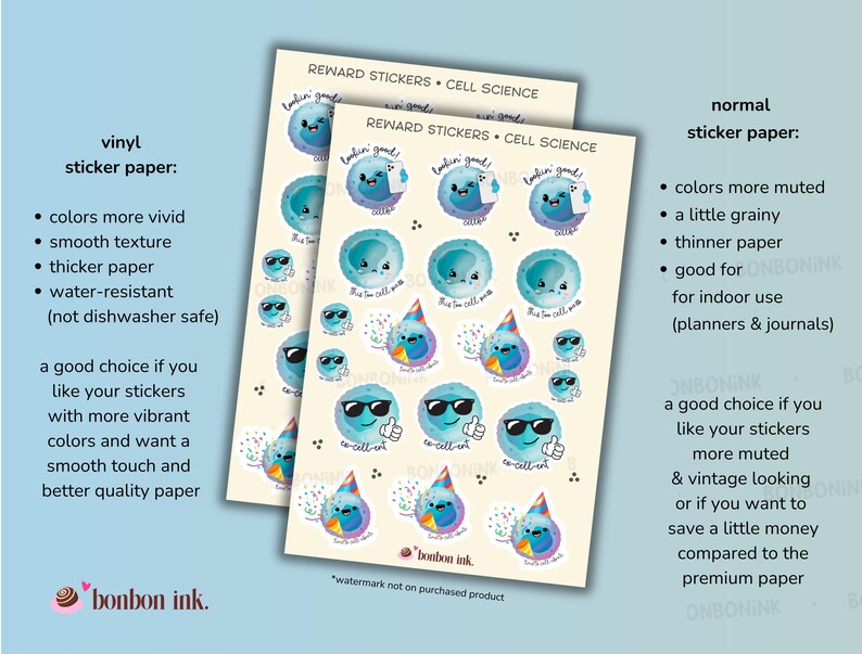 Cell Science Stickers • Student Reward Stickers • Teacher Stickers ...