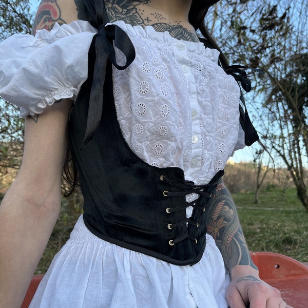 Corset Underbust - Sur mesure - Noir Désire - Corset de taille