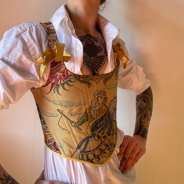 Corset Renaissance Sur Mesure - Alienor - Corps à baleine, Haut bustier