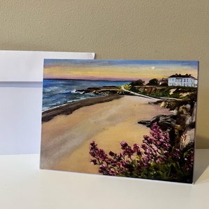 Cartão de felicitações em branco "The Cove", Greystones