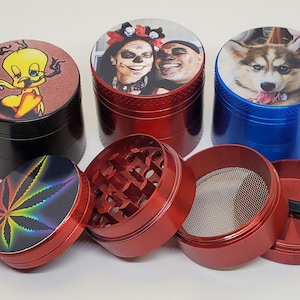 Custom photo herb grinder personalized