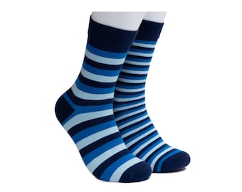 stratos - blue mismatched socks
