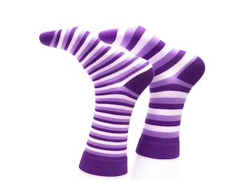 stratos - purple mismatched socks