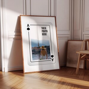 Stampa personalizzata trendy Asso di cuori / Decorazione personalizzata Dopamina / Quanto siamo fortunati fortunati tu stampa / Poster personalizzato carta da gioco retrò