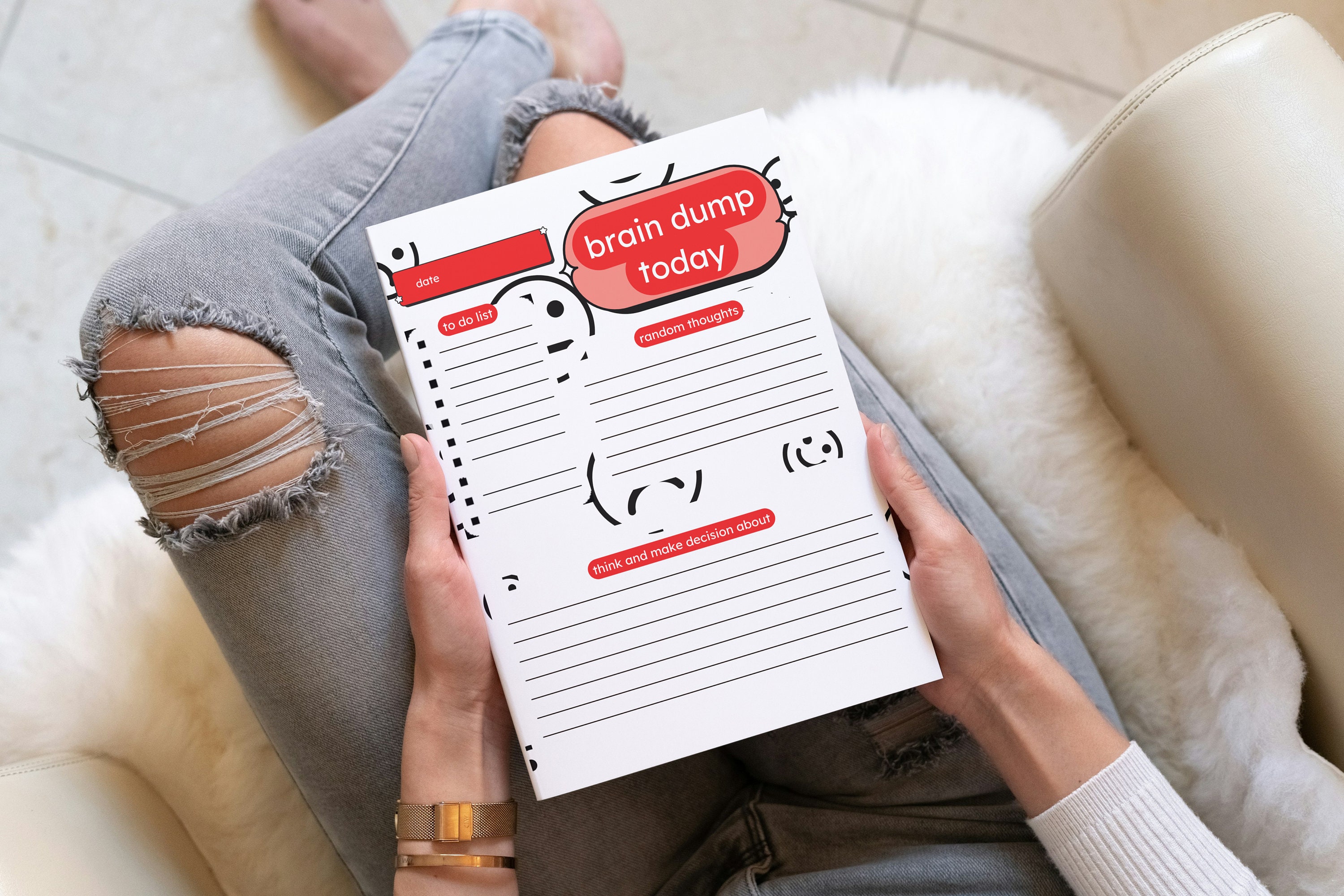 Emoticare Mood Tracker Printable Self-love Journal & Digital Planner ...