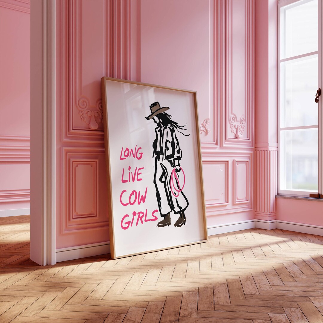 retro cowgirl art prints - set of 3 - digital download... Coastal Cowgirl Art Print: Retro Western Dorm Decor (digital Download ...
