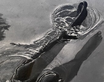 Still Life - original oil painting & prints; Floating in Water