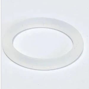 Könnte beinhalten: Eine weiße Gummidichtung oder O-Ring.