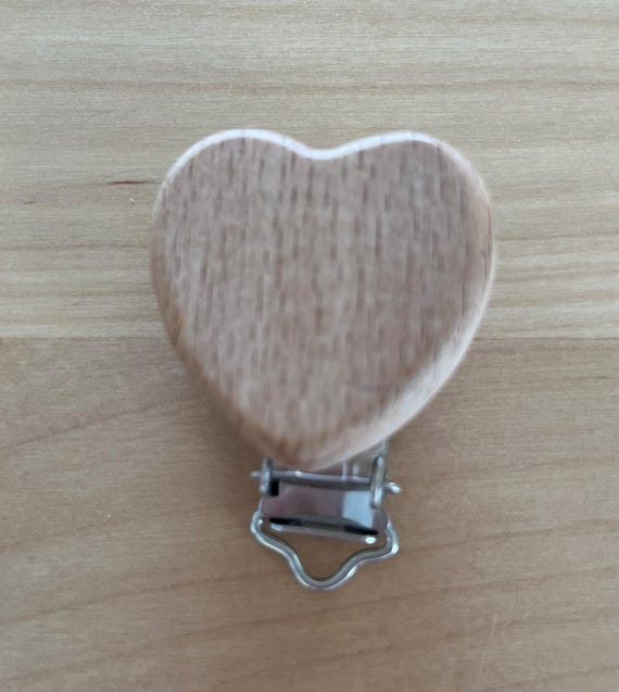 Clip Portaciuccio Personalizzato Con Nome – Catenella A Forma Di Orsetto, Colore Viola, Regalo Per Neonati, Personalizza Con 4-6 Lettere
