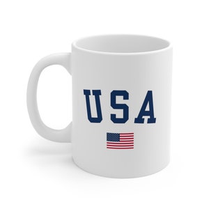 Vintage USA Mug - American Flag - July 4th