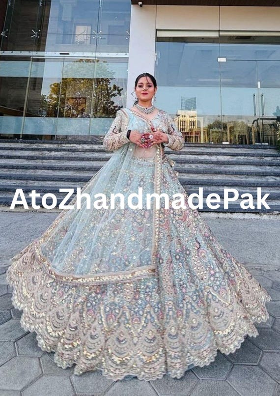 Beautiful Semi stitched Lehenga Coding Sequins Work With Cancan & Canvas Patta heavy work dupatta, Navratri lehenga, Embroidered Lehenga