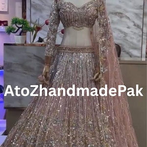 Embroidered Sequins Work Dress with Cancan & Canvas Patta, Party Wear Ethnic Outfit, Indian Designer Lehenga,Wedding Wear, Traditional dress