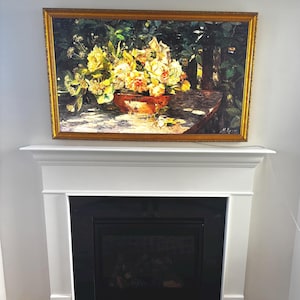 Modern Gold Samsung Frame TV Bezel - Handmade Wood TV Frame, Easy Install image 4