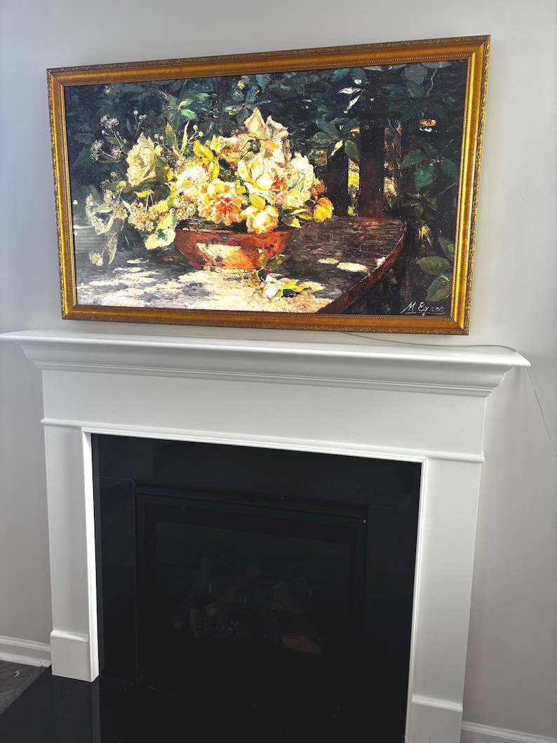 Modern Gold Samsung Frame TV Bezel - Handmade Wood TV Frame, Easy Install image 5