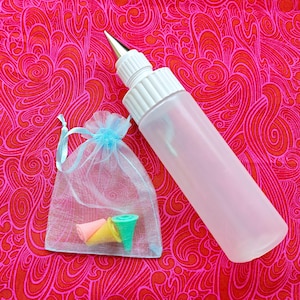 4 oz Glue Bottle with Toppers: Easy-Use Craft Glue Storage