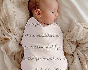 Bible verse swaddle blanket on sale