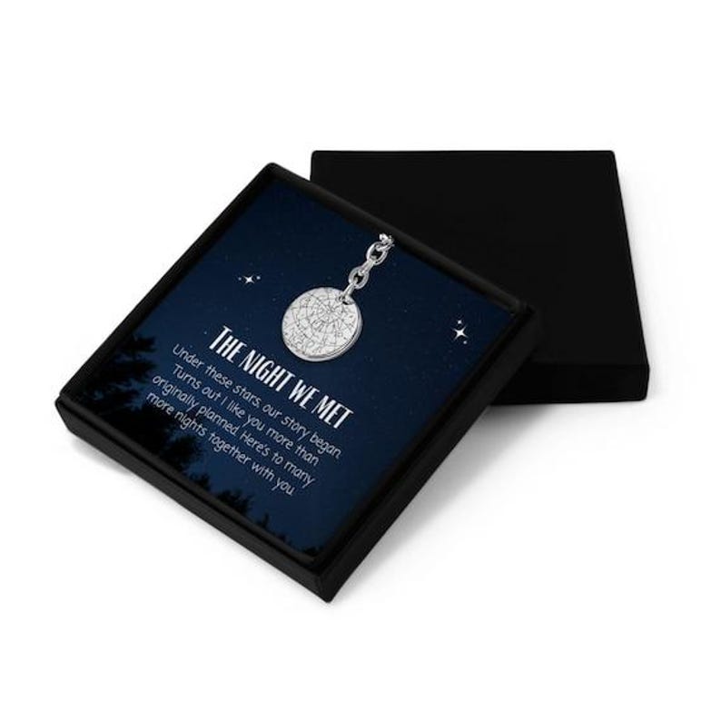 Custom Map Where We Met - Personalized Custom Acrylic Keychain – Gifts