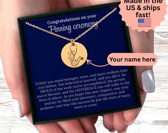 Pinning Ceremony Personalized Gift for Nurse Graduation, BSN Nurse Notecard for New Nurses , Nursing School Graduation