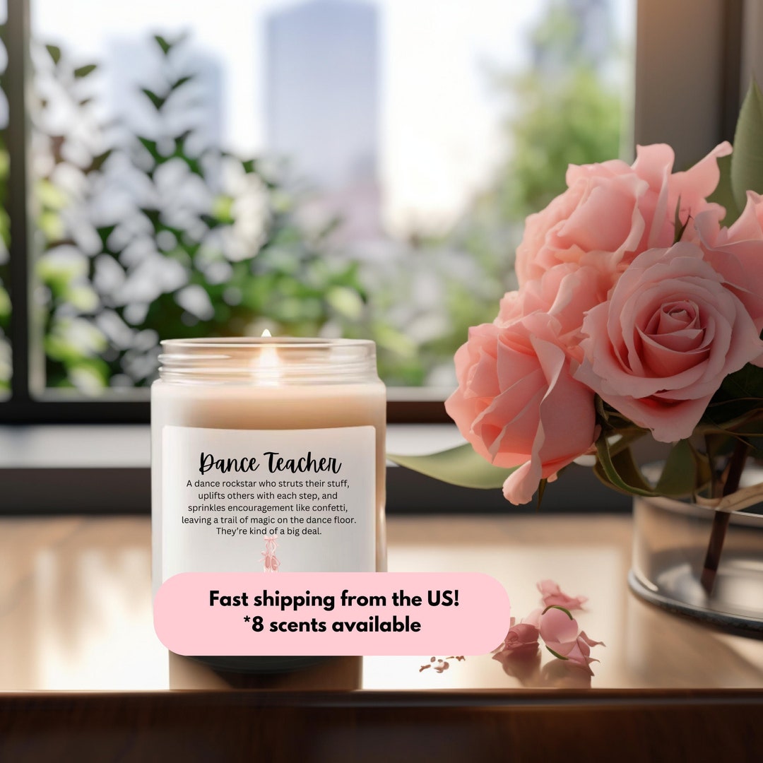 Dance Coach Gift Unique Dance Teacher Presents, Dancer Candles & Team