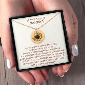 Gouden zonnebloemketting, bloemhanger op aanslag gratis verstelbare fijne ketting, sieraden cadeau voor vrouwen, meisjes, motiverende sieraden, verjaardag