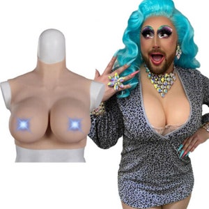 Crossdresser Breast Cotton Filled B Cup Realistic Fake Boobs Silicone  Breastplates Forms Breast Plate Silicone Filling for Prosthesis Enhancer  Drag