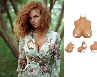 Silicone breast shaped fake breast,Personalized skin tone role-playing costume,Silicone breatplates, Upgraded breast form